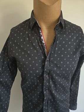♠️♥️♦️♣️Au Noir Black Card Suit/Poker Shirt